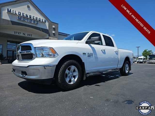2022 RAM 1500 Classic SLT in White — front three-quarter view