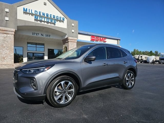 2024 Ford Escape Platinum in Grey — front three-quarter view