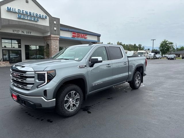 2026 GMC Sierra 1500 SLE in Sterling Metallic — front three-quarter view