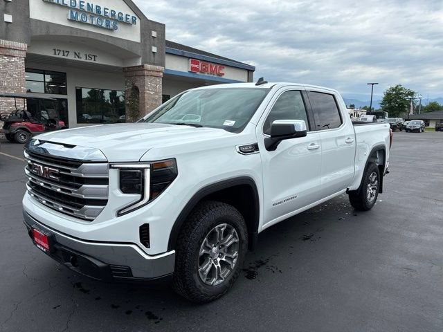 2026 GMC Sierra 1500 SLE in Summit White — front three-quarter view