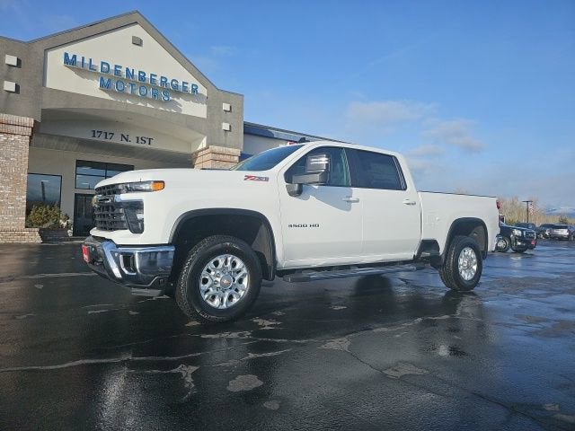 2026 Chevrolet Silverado 3500 HD LT in Summit White — front three-quarter view
