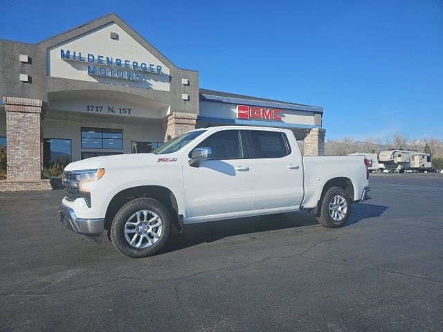 2026 Chevrolet Silverado 1500 LT in Summit White — front three-quarter view