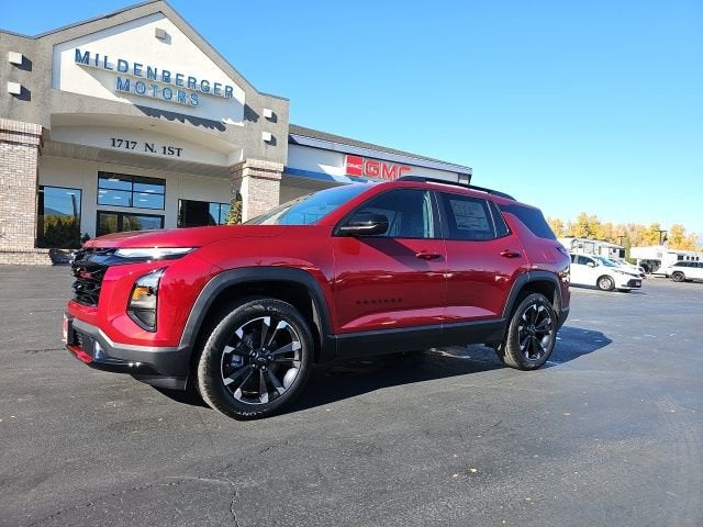 2026 Chevrolet Equinox RS in Radiant Red Tintcoat — front three-quarter view